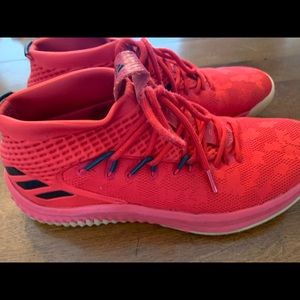 Adidas Dame 4 Red Gum - Size 11, gently worn